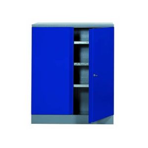 ETABLI - MEUBLE ATELIER Déstock Kupper - Armoire 2 portes et 3 étagères - Bleu marine