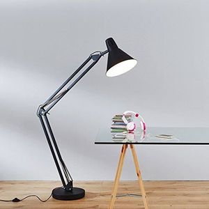 LAMPADAIRE Moderne Lampadaire, XXL Lampe de bureau, 1 x E27 max. 60 W, métal, noir