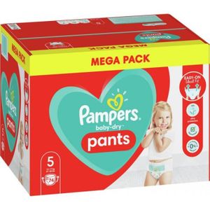 COUCHE Couches-culotte - Pampers - Baby Dry - Taille 5 - 74 culottes