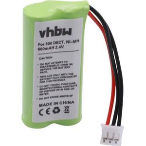TRB-6500 vhbw Batterie Remplacement pour AM468V Type 2 pour téléphone Fixe sans Fil BT185 600mAh, 3,6V, NiMH BP-T16 P-P301 