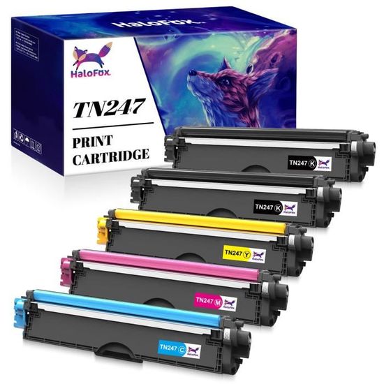 Pack de 4 TN247 générique Brother, cartouch tn247