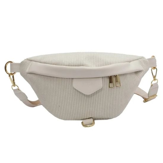 IAMUHI Mini Sac à Main Bandoulière Velours Côtelé - Petit Sac Téléphone Femme Décontracté