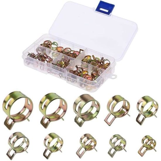 Lot De 10 Colliers De Serrage Acier Inoxydable Double Fil - Diamètre 28-32 Mm, Réglables | Pour Plomberie, Tuyauterie
