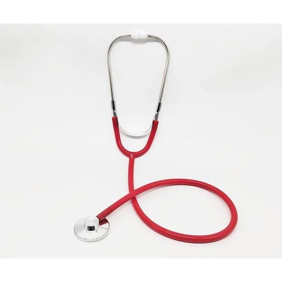 Stéthoscope Factice Rouge pour médecin et infirmière - déguiz-fêtes