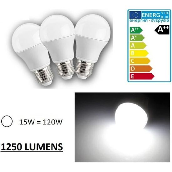 Ampoule LED E27 12W 220V Dimmable - Blanc Froid 6000K, Forme Globe, Pour Toute La Maison
