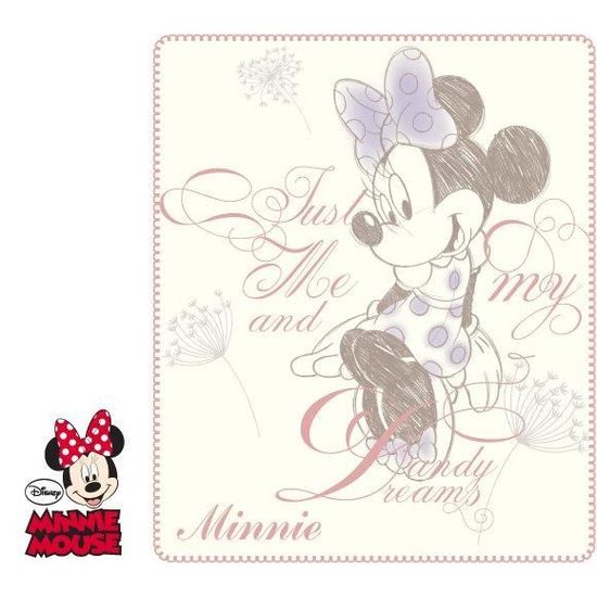 Couverture Plaid Polaire Disney Minnie 80x100 Cdiscount Puericulture Eveil Bebe