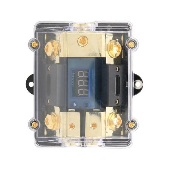 Lot De 2 Porte-fusibles Réarmables 50A - 12V-24V Universel - Protection Stéréo Voiture/bateau - Noir