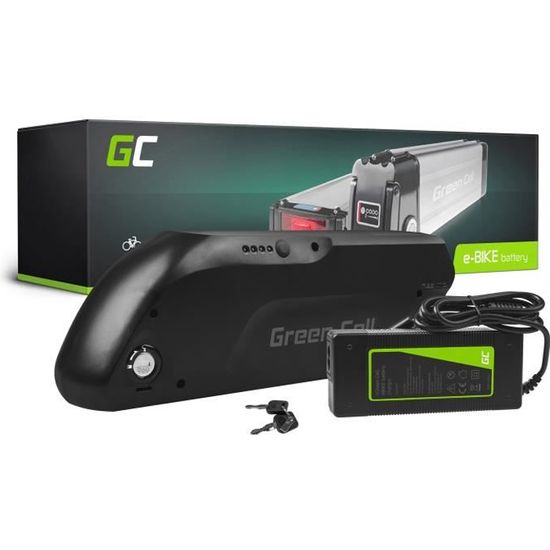 Batterie Vélo Electrique Green Cell Down Tube 36V 13Ah - Li-Ion - Noir