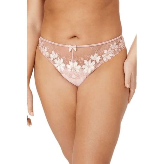 Teddy Dentelle Shirley Of Hollywood - Rose Vif - String Femme - NEUF Avec étiquettes
