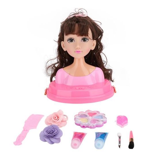 Tete a coiffer et maquiller Blonde 21 cm Ma Belle Princesse + 3 accessoires Ultra chevelure - Cheveux longs - Set poupee avec carte - Jeux - Jouets
