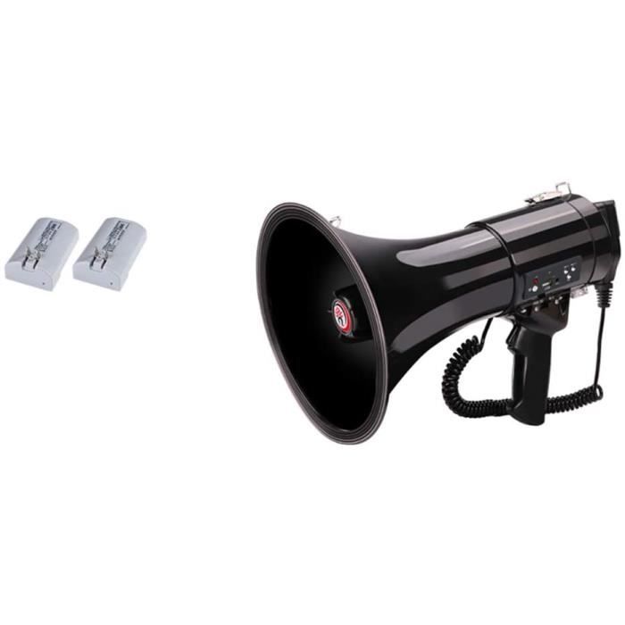 Mégaphone Portable Avec Poignée Pistolet - Haut-parleur Puissant, Enregistrement Et Jeu Inclus