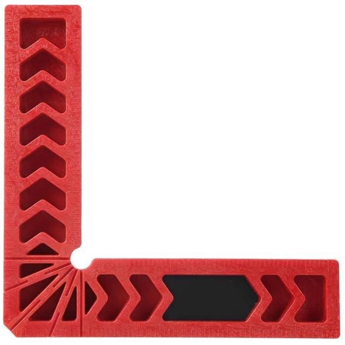 Bloc De Positionnement à 90° Preciva - 4 Ensembles De Serre-joints D'Angle Pour Menuiserie, Assemblage De Meubles, Cadres | Rouge, 10 Cm