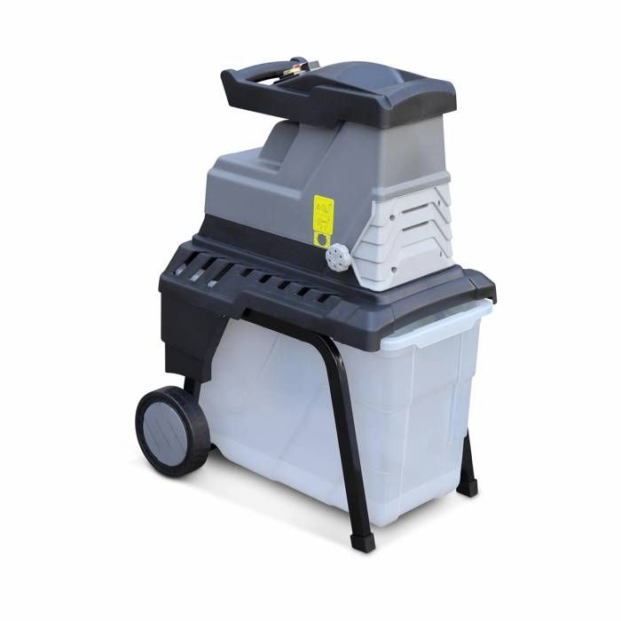 VOLTR – Broyeur de branches électrique à rotor – Moteur 2800W à induction avec bac de récupération 55L puissant et silencieux