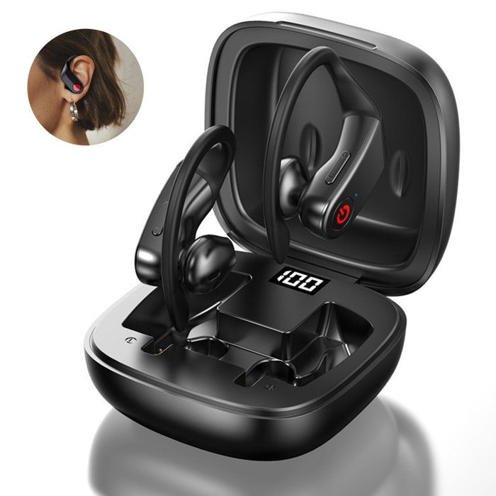 Ecouteur Bluetooth, Écouteurs sans Fil Sport Étanche IPX7 3D Hi-FI Son Stéréo Autonomie 50h ,avec Technologie réduction de Bruit