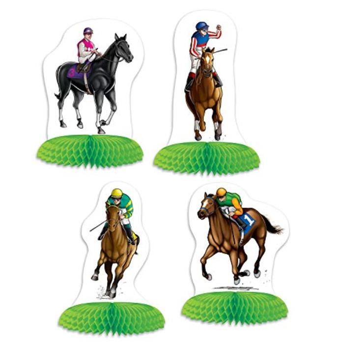 Coffret Cadeau Oenologie A2MSL 53427 Mini centres de courses de chevaux, 12 pièces, 4-5, blanc et vert