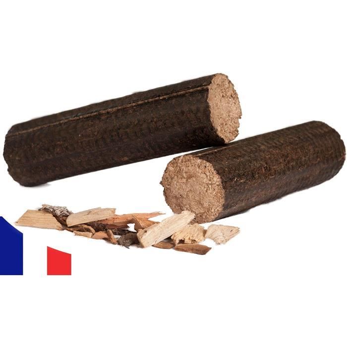 Bois de Chauffage Compressé 100% Bois Dur - Bûches Longues - 24 kg