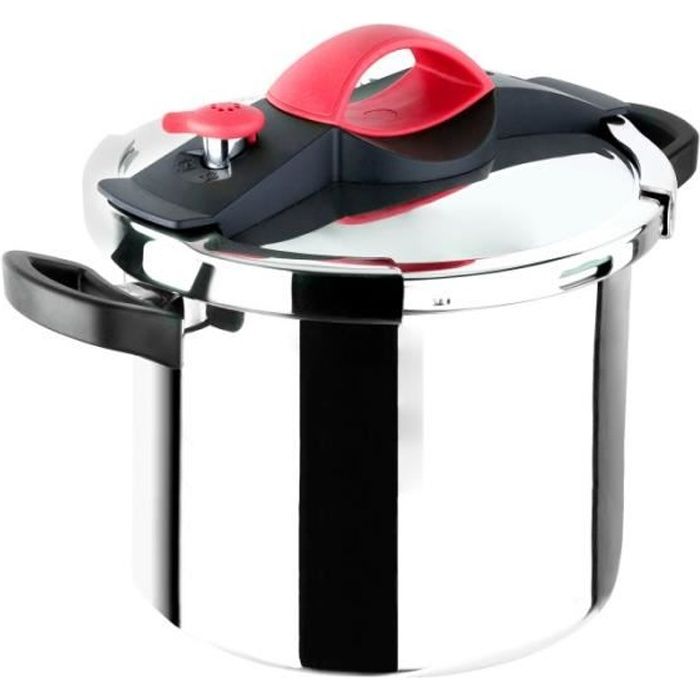 Autocuiseur Sitram 24cm Sitrapro Tfi 8l Inox - Rouge