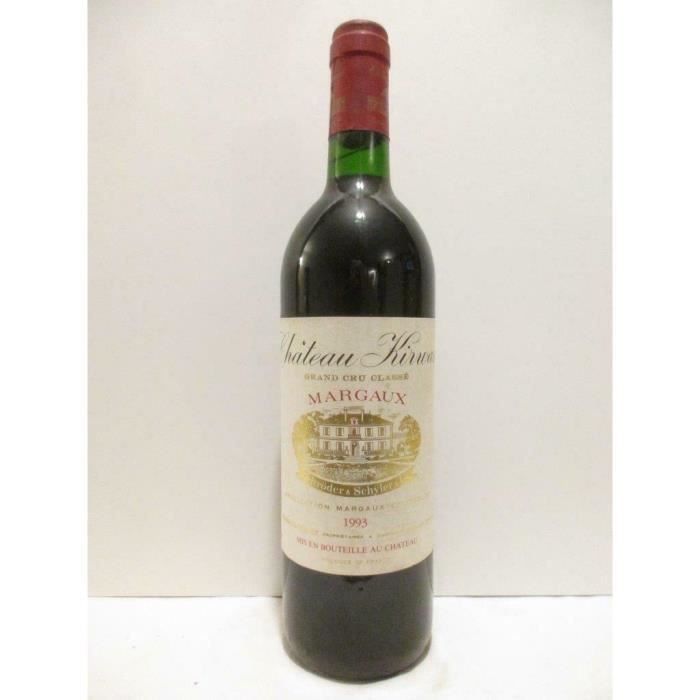 margaux château kirwan grand cru classé rouge 1993 - bordeaux