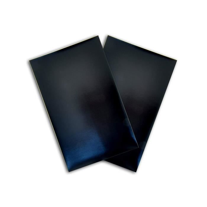 Toga QC39 Feuille Aimanté Adhésif Plastique Noir 13 x 20 x 0,1 cm