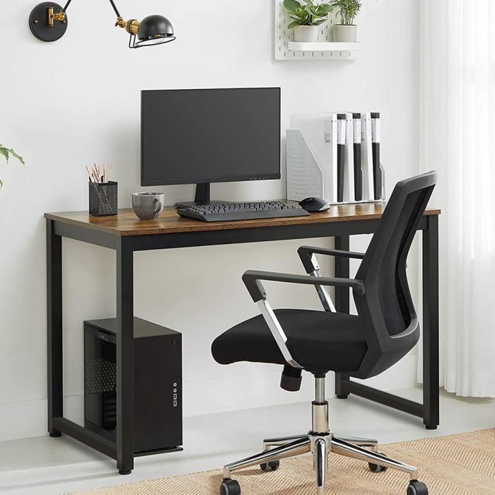 Bureau industriel moderne en métal 100x50 design London