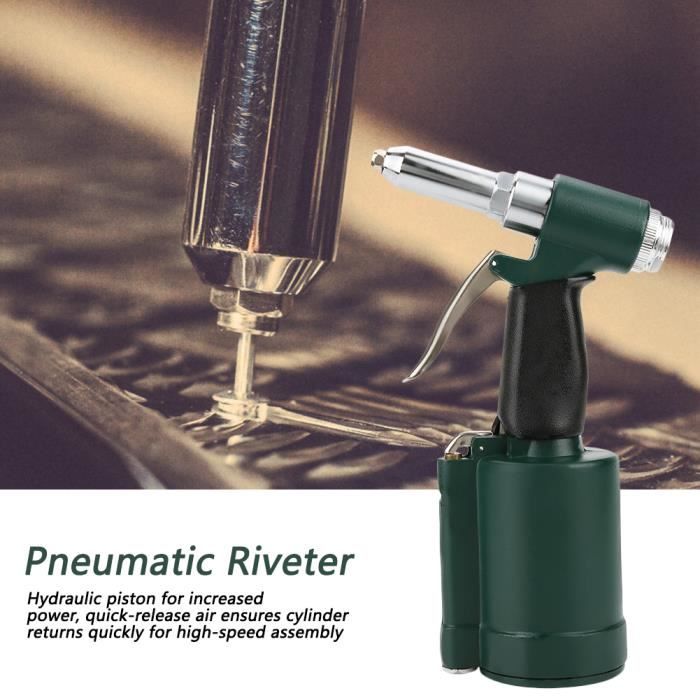 Kit pneumatique de riveteuse pneumatique industrielle de pistolet à rivets pop 2.4-4.8mm