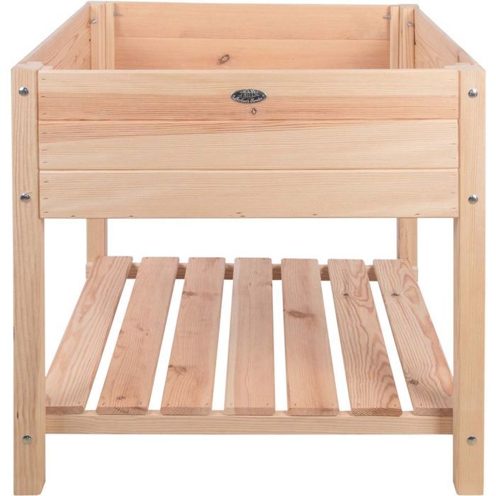Carré potager XL bois naturel 79 x 79 cm
