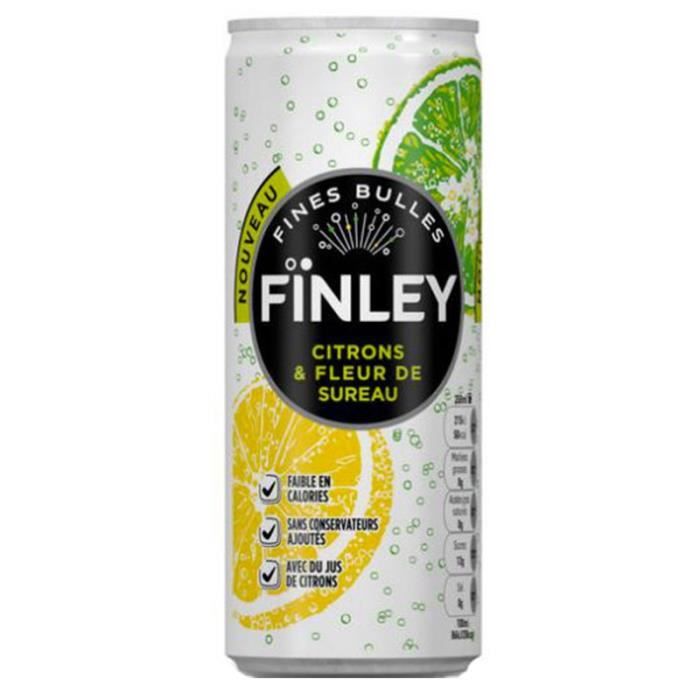 Finley Citrons Fleur de Sureau 25cl (pack de 24)