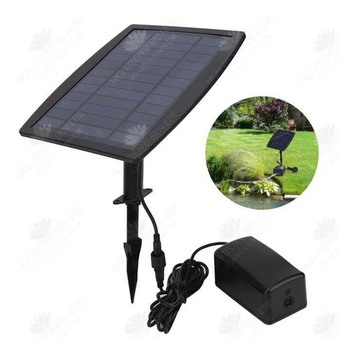 HTBE® Pompe extérieure solaire étang à poissons jardin réservoir de poissons pêche Aquarium fournitures longue durée