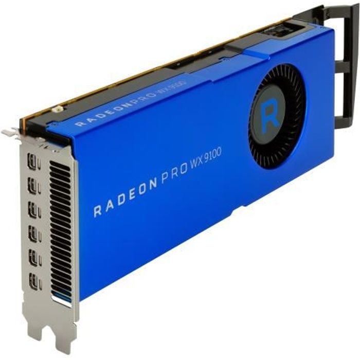 AMD Radeon Pro WX 9100 Carte graphique Radeon Pro WX 9100 16 Go HBM2 PCIe 3.0 x16 6 x Mini DisplayPort