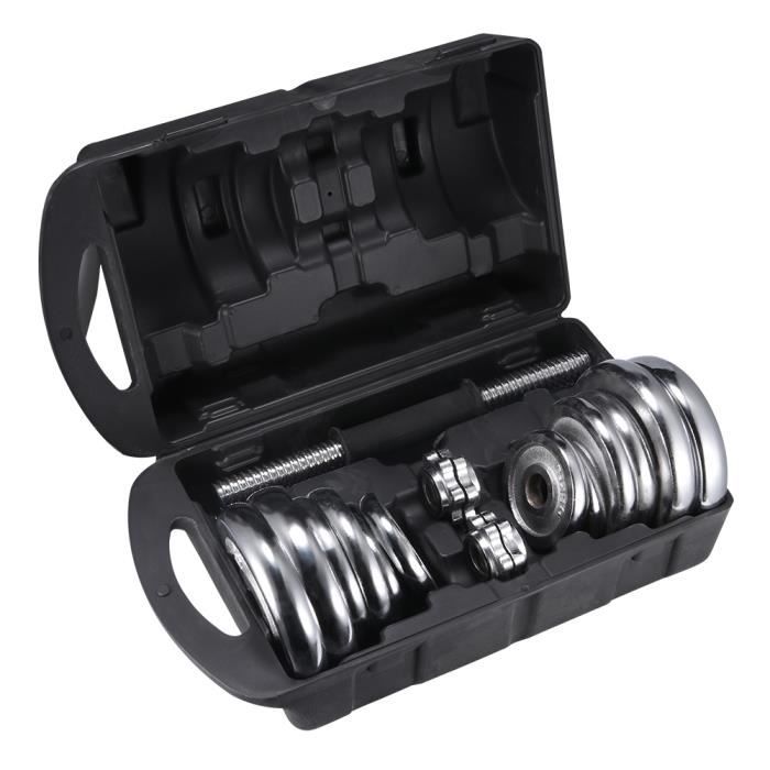 Ensemble d'haltères réglables de 20 kg