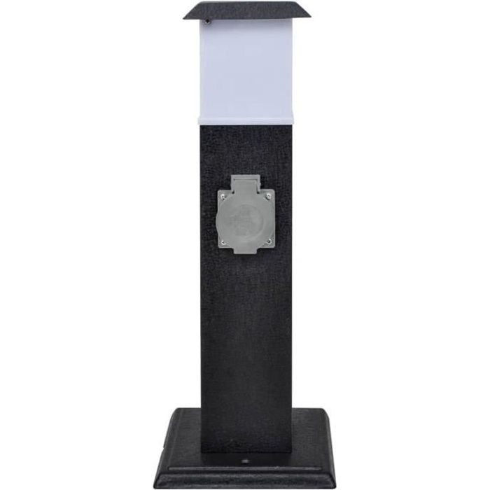 Borne jardin électrique 2 prises avec Lampe