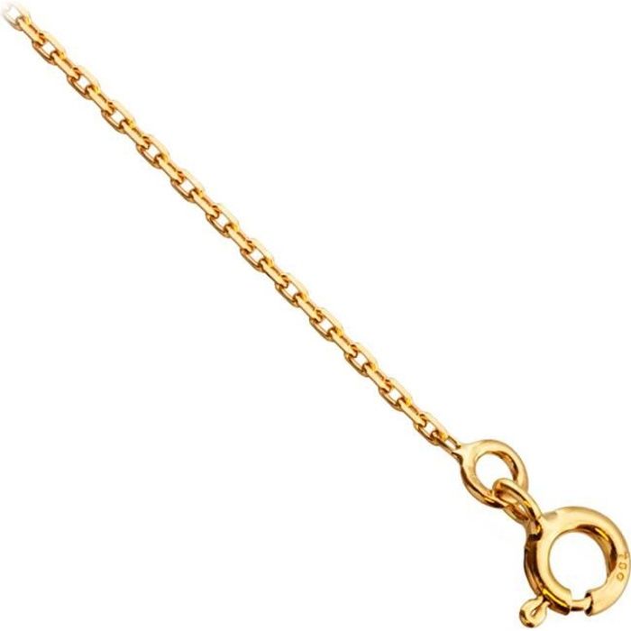 Chaîne Maille Forçat 40 cm 1.2 mm Or 18K jaune