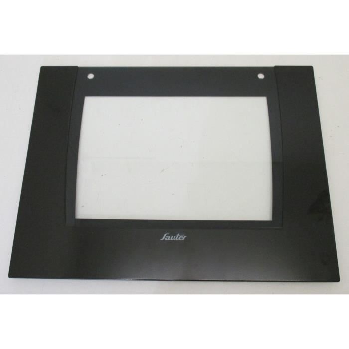 GLACE EXTERIEURE NOIRE POUR PORTE DE FOUR SAUTER - BVMPIECES