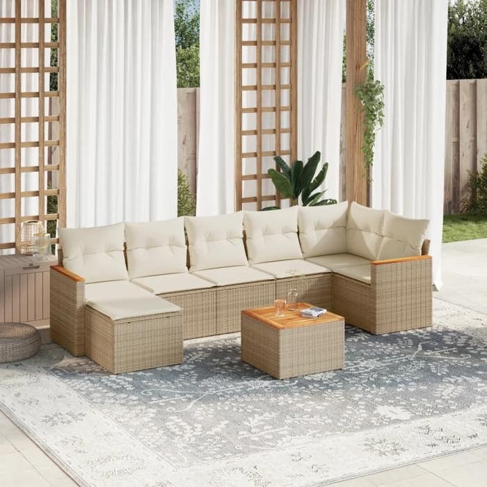 vidaXL Ensemble jardin 8 pcs - vue 2