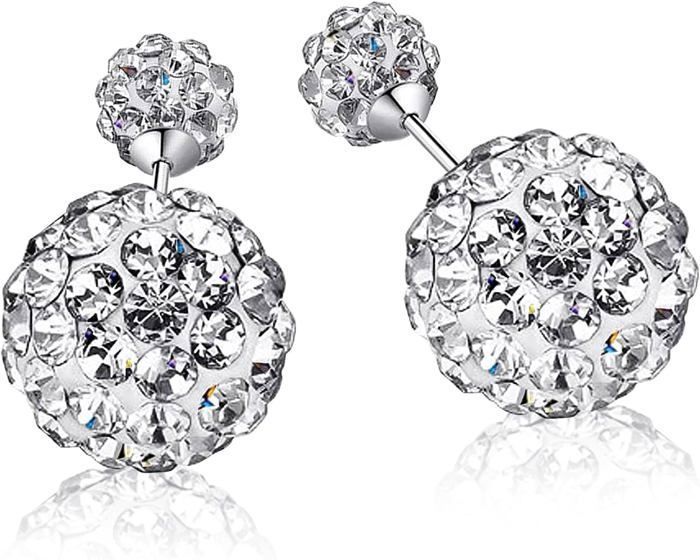 Boucles D'oreilles Huggie S925 Argent Avec Moissanite 1 Ct - Création Lab, Qualité Excellente