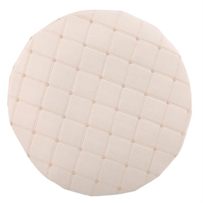 Chaises Et Tabourets De Bureau NOLITOY Housse De Siège Pour Tabouret Rond Tissu Avec Bande Coussin Siège Antidérapant