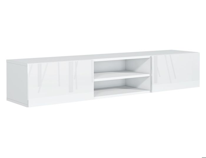 Commode 6 Tiroirs 140 Cm - Design Moderne Sans Poignées, Rangement Spacieux (salon, Chambre, Bureau)