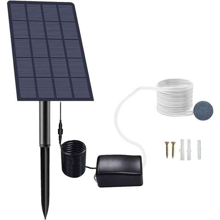 Comparer les prix de Pompe à oxygène Solaire enfichable 2.5W, Pompe Bassin Solaire, Aérateur d'aquarium, Pompe à air, Aérateur de pêche, avec Tuyau
