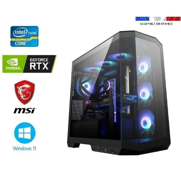 PC Gamer MSI – Intel I7-265KF + Watercooling – RTX 5080 16GO MSI Gaming Trio – 64GO Ram – SSD 1To + SSD 2To – Windows 11