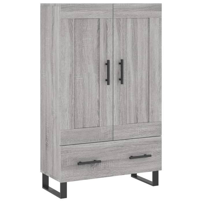 @FRENCH Buffet bahut - TOP VENTES - Commode Meuble de rangement haut sonoma gris 695 x 31 x 115cm - Bois dingénierie - Armoire de