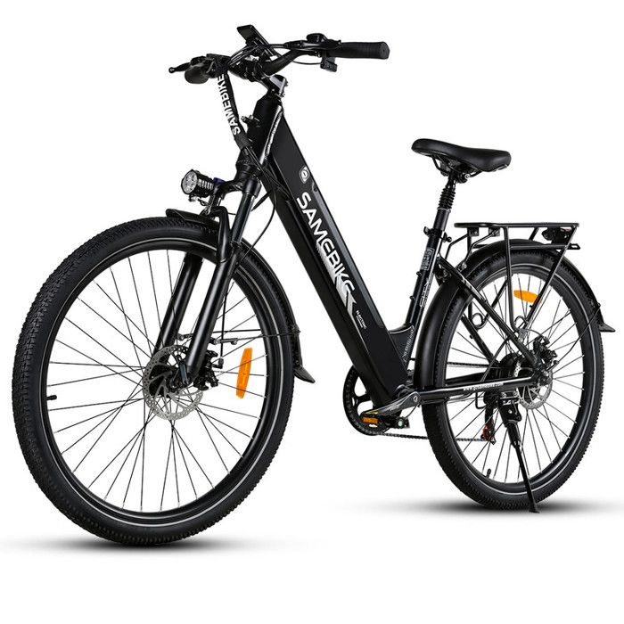 Vélo Electrique Samebike RS-A01 Pro - 500 W - 36 V 15 Ah - Vitesse Max 35 km/h Vélo Electrique Urbain Femme Cadre 26 Pouces Noir