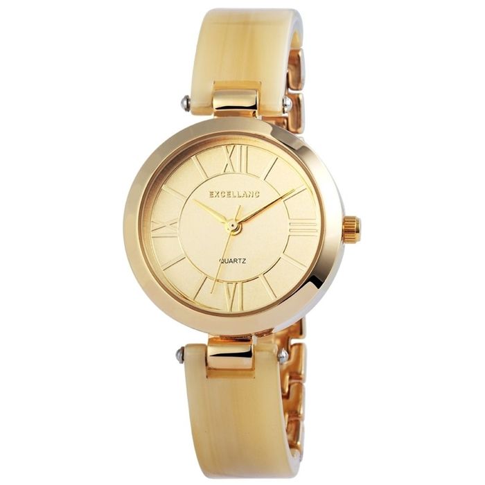 Montre - EXCELLANC - Excellanc Femme Doré Métal - Boîtier 32 mm - Quartz - Verre minéral