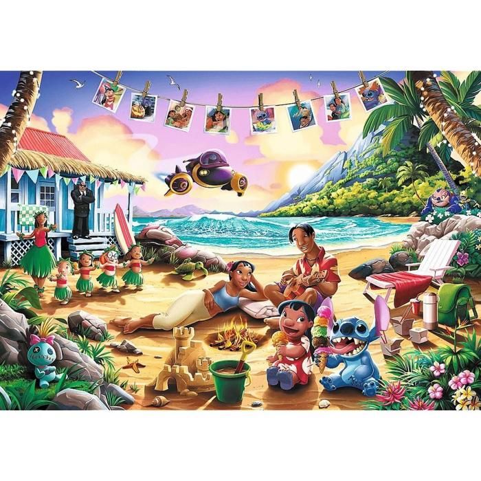 Puzzle 1000 pièces - Disney - Lilo & Stitch - 1000 pièces - 68,3 x 48 ...