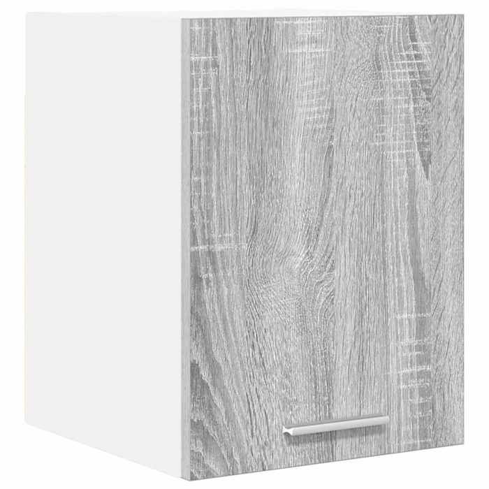 Gris Placard suspendue - Armoire Murale Gris Sonoma et Blanc 30x31x40cm FZ15498