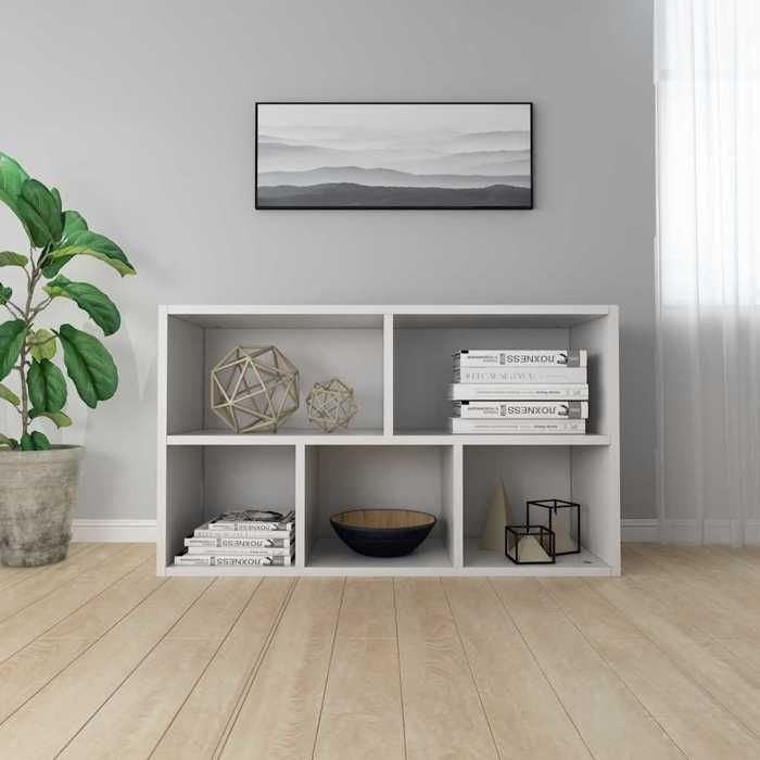 MEUBLE DE SEJOUR Blanc - MODE Bibliothèque salon -/Buffet Blanc 50x25x80 cm Bois d’ingénierie Nettoyer facile_09_3054