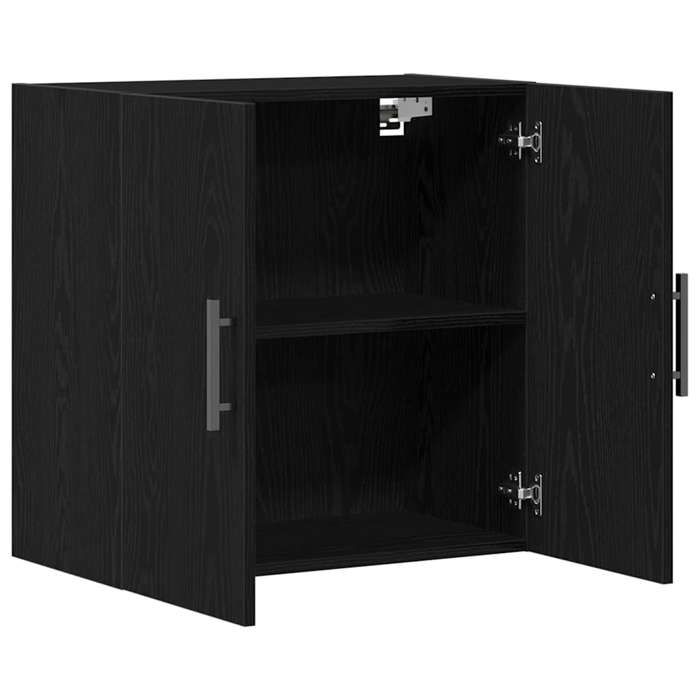 Armoire murale Chêne Noir 60x31x60 cm Bois dingénierie_2 ans garantie_30330