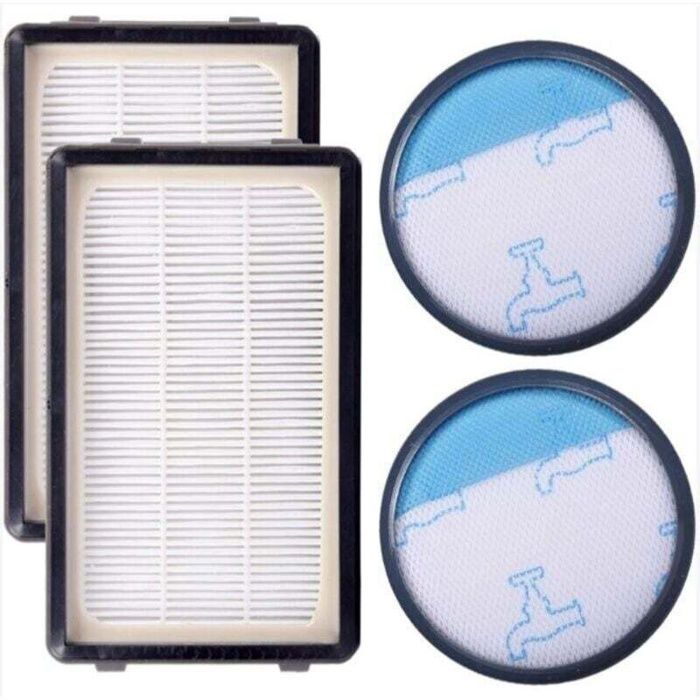Lot de 4 filtres pour aspirateurs Rowenta ZR0059012 filtres HEPA et 2 filtres en mousse Compatibles avec modèles RO3718EA