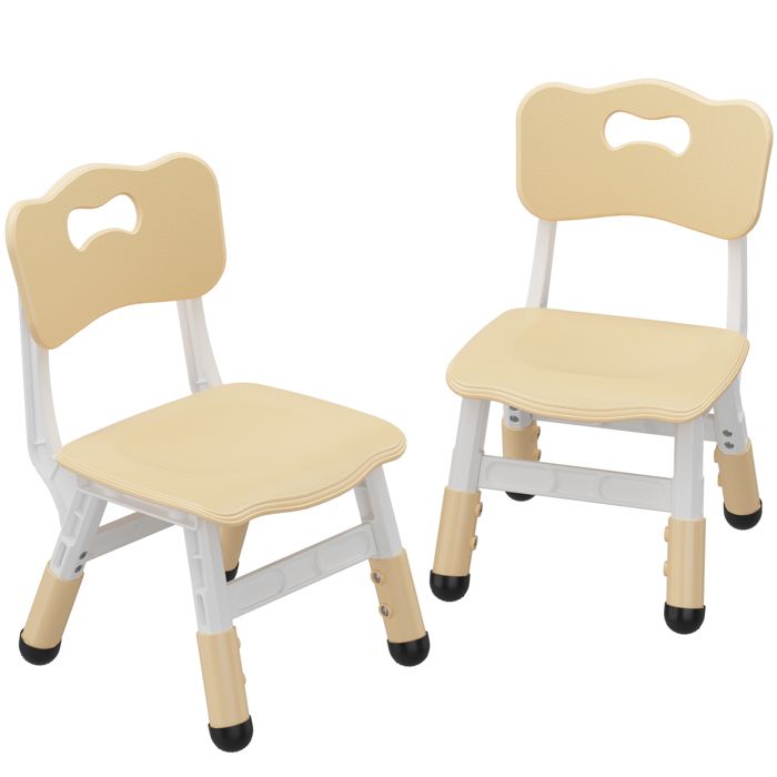 Chaises Enfant – Dossier Confortable Hauteur Ajustable 3 Niveaux Pieds Stables Anti-dérapants