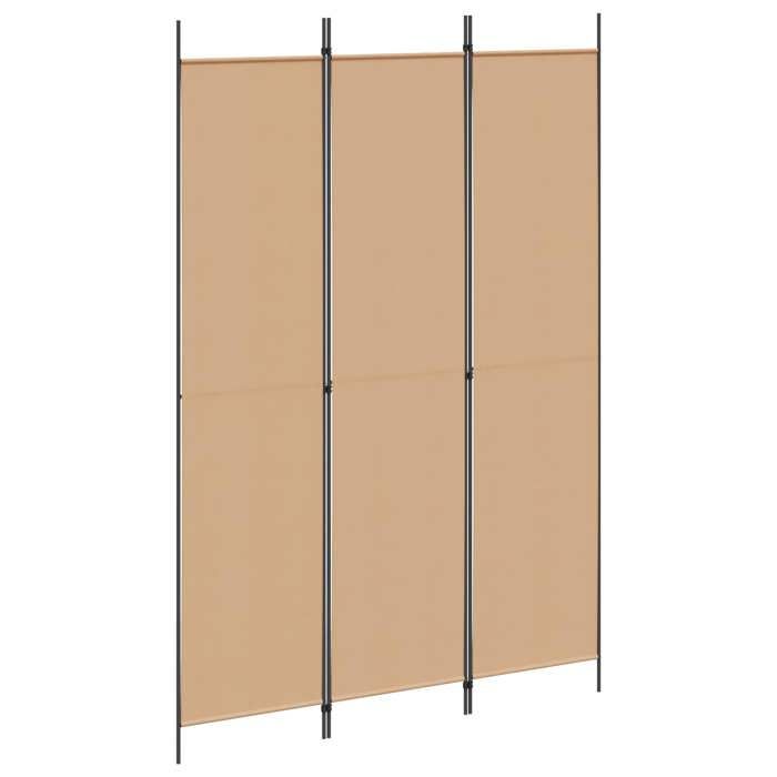 Meuble - Séparateur de pièce - Beige - Paravent à 3 panneaux Beige 150x220 cm Tissu_4837