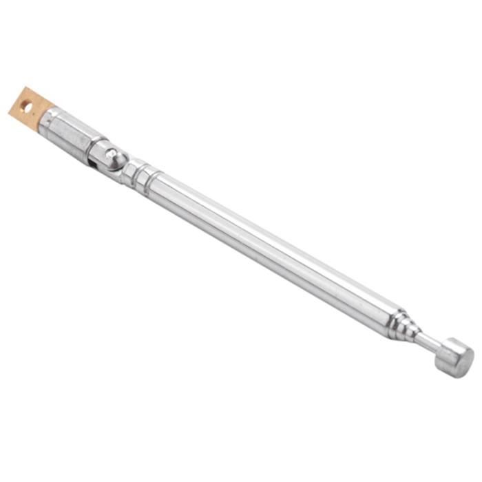 Antenne Télescopique 5,6 M Inox – 14 Sections Pour Radioamateur, Ondes Courtes, Yagi Ou GP